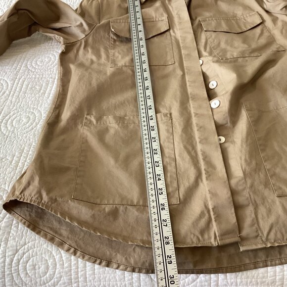 MATIN Women’s Khaki Cargo Utility JACKET Size 8 MADE In AUSTRALIA Preowned - Picture 12 of 13